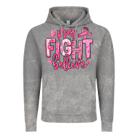 Cloud Rock pray fight believe breast cancer Vintage Hoodie - texasbilliewilder