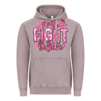 Vintage Zinc pray fight believe breast cancer Vintage Hoodie - texasbilliewilder