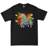 Black autism unicorn Premium Tee - LillyAllenDesigns