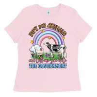 Bubblegum Pink buy me animals and tell me you hate the government Ladies Tee - LillyAllenDesigns
