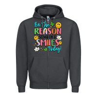 Smoke be the reason someone smiles today Zipper Hoodie - LillyAllenDesigns