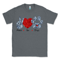 Charcoal Heather Peace Love Paws Classic Tee - Bettercallsaul