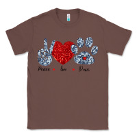 Chestnut Peace Love Paws Classic Tee - Bettercallsaul