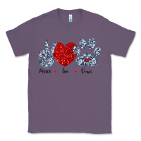 Lavender Peace Love Paws Classic Tee - Bettercallsaul