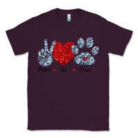 Plum Peace Love Paws Classic Tee - Bettercallsaul