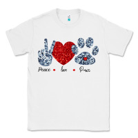 White Peace Love Paws Classic Tee - Bettercallsaul