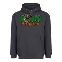 Smoke Rawr Dinosaur Heavyweight Hoodie - LillyAllenDesigns