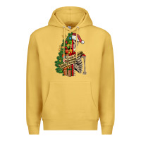 Antique Gold sorta merry sorta scary skeleton Premium Hoodie - FaDigitalArtStudio
