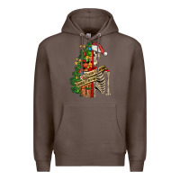 Coffee sorta merry sorta scary skeleton Premium Hoodie - FaDigitalArtStudio