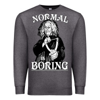 Charcoal Heather Limited Edition Grandma Addams (Frump)- Normal Is Boring Premium Sweatshirt - tuanDangUi