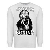 Oatmeal Heather Limited Edition Grandma Addams (Frump)- Normal Is Boring Premium Sweatshirt - tuanDangUi