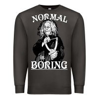 Smoke Limited Edition Grandma Addams (Frump)- Normal Is Boring Premium Sweatshirt - tuanDangUi