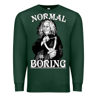 Sports Green Limited Edition Grandma Addams (Frump)- Normal Is Boring Premium Sweatshirt - tuanDangUi
