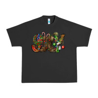 Pigment Black Army Christmas Joy Urban Heavy Tee - NancyCooperArtShop