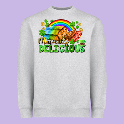 Magically Delicious St. Patricks Day Heavyweight Sweatshirt Designed By Fadigitalartstudio