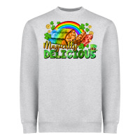 Heather Grey magically delicious St. Patricks Day Heavyweight Sweatshirt - FaDigitalArtStudio