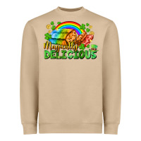 Mushroom magically delicious St. Patricks Day Heavyweight Sweatshirt - FaDigitalArtStudio