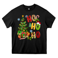 Black ho ho ho christmas Heavy Core Tee - MaliasSmallBusiness