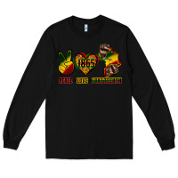 Black peace love juneteenth Long Sleeve Tee - CowGirlArtShop