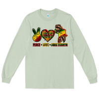 Matcha peace love juneteenth Long Sleeve Tee - CowGirlArtShop