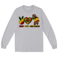 Moon Dust peace love juneteenth Long Sleeve Tee - CowGirlArtShop
