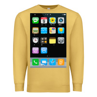 Antique Gold cell phone smartphone mobile app halloween costume Premium Sweatshirt - tuanDangUi