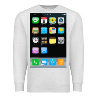 Oatmeal Heather cell phone smartphone mobile app halloween costume Premium Sweatshirt - tuanDangUi