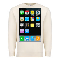 Sandshell cell phone smartphone mobile app halloween costume Premium Sweatshirt - tuanDangUi