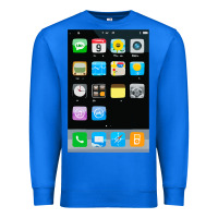 True Royal cell phone smartphone mobile app halloween costume Premium Sweatshirt - tuanDangUi