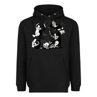 Black monokuma 1 Heavyweight Hoodie - tuanDangUi