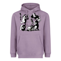 Lavender monokuma 1 Heavyweight Hoodie - tuanDangUi