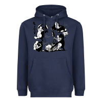 Navy monokuma 1 Heavyweight Hoodie - tuanDangUi