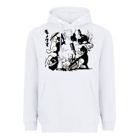 White monokuma 1 Heavyweight Hoodie - tuanDangUi