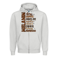 Dove Grey melanin shades of brown Zipper Hoodie - LillyAllenDesigns