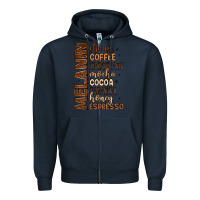 Navy melanin shades of brown Zipper Hoodie - LillyAllenDesigns