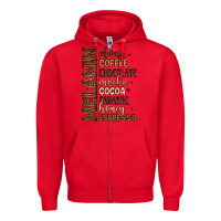 Red melanin shades of brown Zipper Hoodie - LillyAllenDesigns