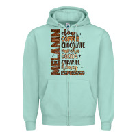 Seafoam melanin shades of brown Zipper Hoodie - LillyAllenDesigns