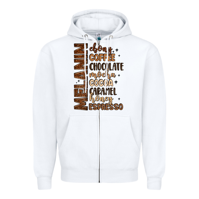 Melanin Shades Of Brown Zipper Hoodie by LillyAllenDesigns | Teevron