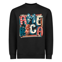 Black America with lightning bolt 4th of july Heavyweight Sweatshirt - FaDigitalArtStudio