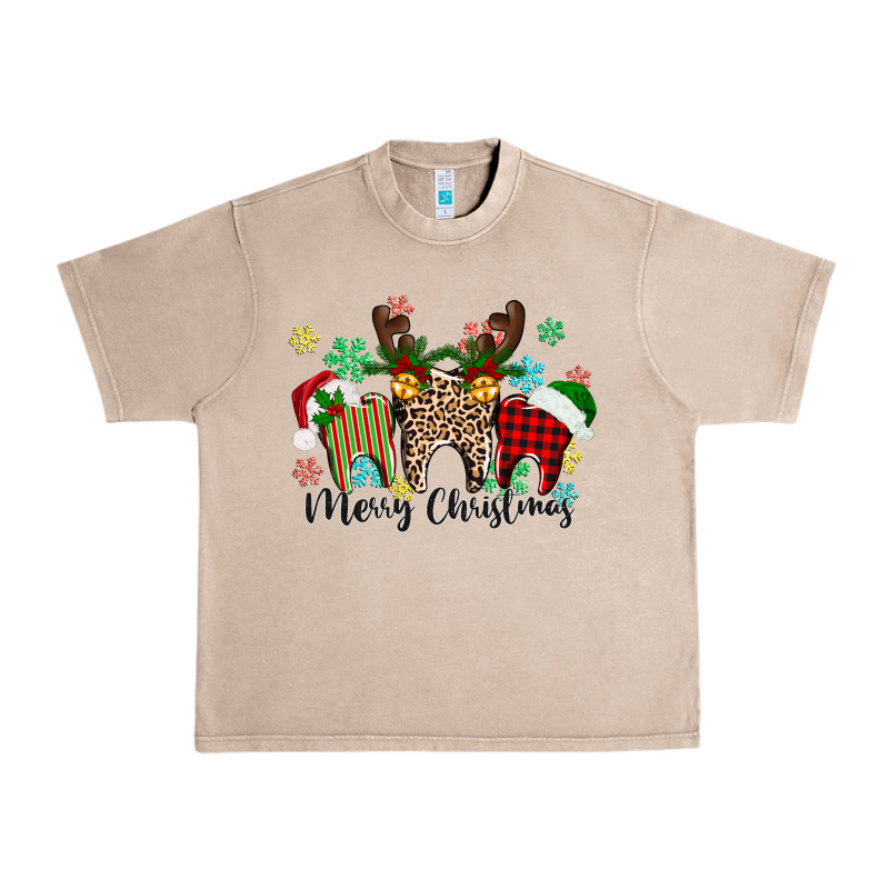 Merry Christmas Tooth Urban Heavy Tee by texasbilliewilder | Teevron