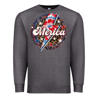 Charcoal Heather Western Merica Patriotic Premium Sweatshirt - LillyAllenDesigns