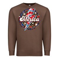 Chestnut Western Merica Patriotic Premium Sweatshirt - LillyAllenDesigns