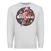 Dove Grey Western Merica Patriotic Premium Sweatshirt - LillyAllenDesigns