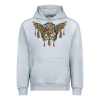 Heather Grey native dream catcher with owl Urban Hoodie - BarkalooDesign