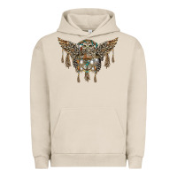 Pigment French Oak native dream catcher with owl Urban Hoodie - BarkalooDesign