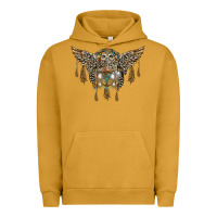 Pigment Peanut Butter native dream catcher with owl Urban Hoodie - BarkalooDesign