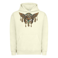 Pigment Pistachio native dream catcher with owl Urban Hoodie - BarkalooDesign