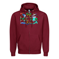 Burgundy Best Doctor Ever Zipper Hoodie - CowhideDigitalArt
