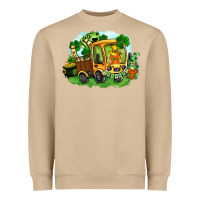 Mushroom truck saint patricks day Heavyweight Sweatshirt - FaDigitalArtStudio