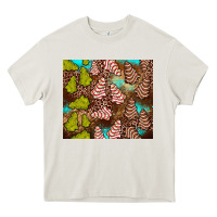 Cream little debbie tree cakes leopard turquoise Heavy Core Tee - JahusDesignShop